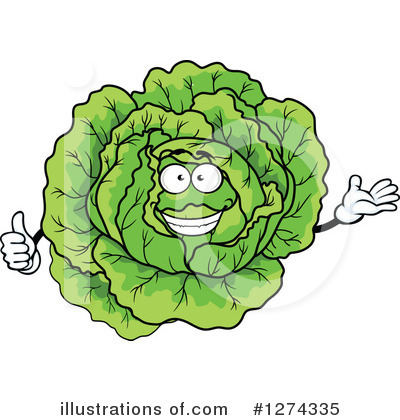 Royalty-Free (RF) Cabbage Clipart Illustration by Vector Tradition SM - Stock Sample #1274335