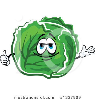 Royalty-Free (RF) Cabbage Clipart Illustration by Vector Tradition SM - Stock Sample #1327909