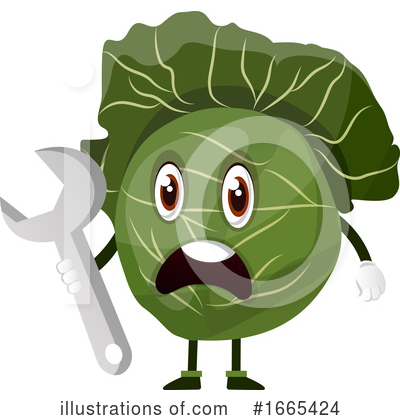 Royalty-Free (RF) Cabbage Clipart Illustration by Morphart Creations - Stock Sample #1665424