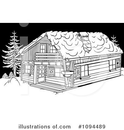Royalty-Free (RF) Cabin Clipart Illustration by dero - Stock Sample #1094489