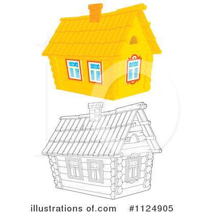 Royalty-Free (RF) Cabin Clipart Illustration by Alex Bannykh - Stock Sample #1124905