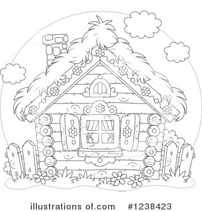 Royalty-Free (RF) Cabin Clipart Illustration by Alex Bannykh - Stock Sample #1238423