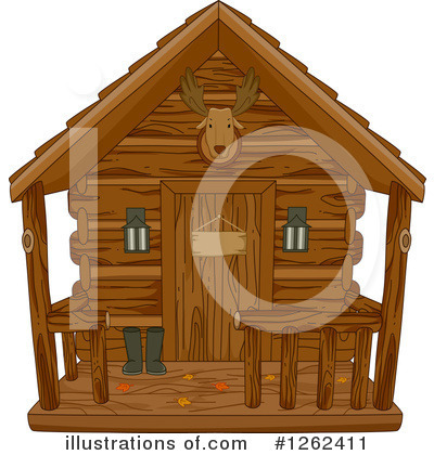 Log Cabin Clipart #1262411 by BNP Design Studio