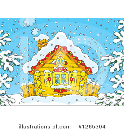 Royalty-Free (RF) Cabin Clipart Illustration by Alex Bannykh - Stock Sample #1265304