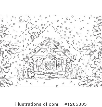 Royalty-Free (RF) Cabin Clipart Illustration by Alex Bannykh - Stock Sample #1265305