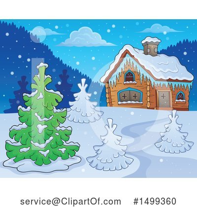 Royalty-Free (RF) Cabin Clipart Illustration by visekart - Stock Sample #1499360