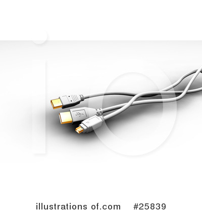 Royalty-Free (RF) Cables Clipart Illustration by KJ Pargeter - Stock Sample #25839