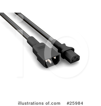 Royalty-Free (RF) Cables Clipart Illustration by KJ Pargeter - Stock Sample #25984