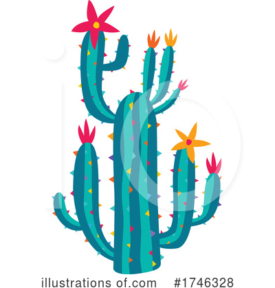 Royalty-Free (RF) Cactus Clipart Illustration by Vector Tradition SM - Stock Sample #1746328