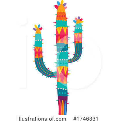 Royalty-Free (RF) Cactus Clipart Illustration by Vector Tradition SM - Stock Sample #1746331
