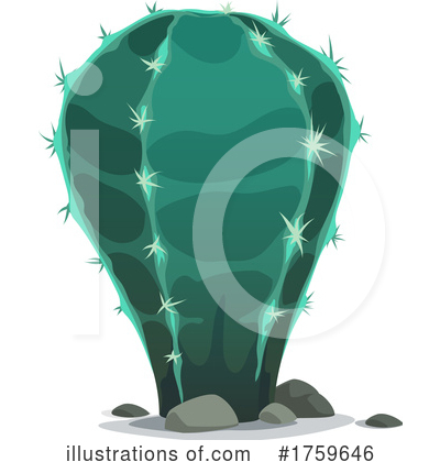 Royalty-Free (RF) Cactus Clipart Illustration by Vector Tradition SM - Stock Sample #1759646