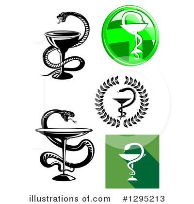 Royalty-Free (RF) Caduceus Clipart Illustration by Vector Tradition SM - Stock Sample #1295213