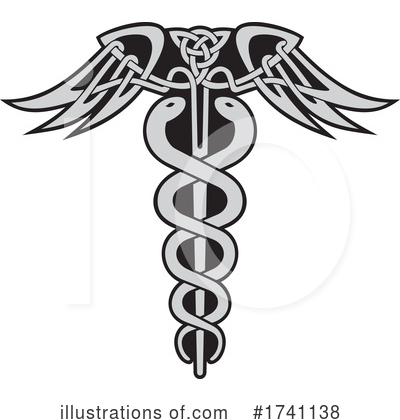 Royalty-Free (RF) Caduceus Clipart Illustration by Any Vector - Stock Sample #1741138