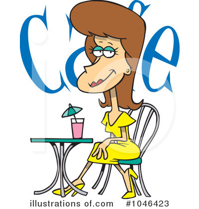 Royalty-Free (RF) Cafe Clipart Illustration by toonaday - Stock Sample #1046423