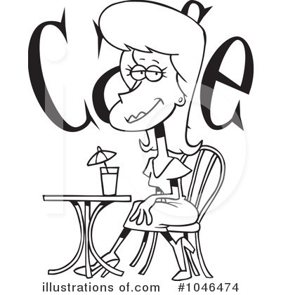 Royalty-Free (RF) Cafe Clipart Illustration by toonaday - Stock Sample #1046474