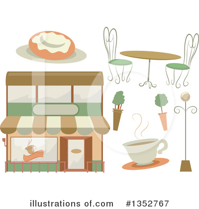 Royalty-Free (RF) Cafe Clipart Illustration by BNP Design Studio - Stock Sample #1352767