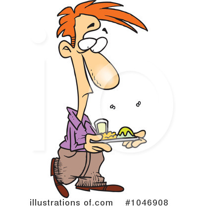 Royalty-Free (RF) Cafeteria Clipart Illustration by toonaday - Stock Sample #1046908