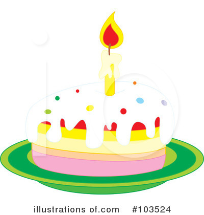 Birthday Cake Clipart #103524 by Alex Bannykh