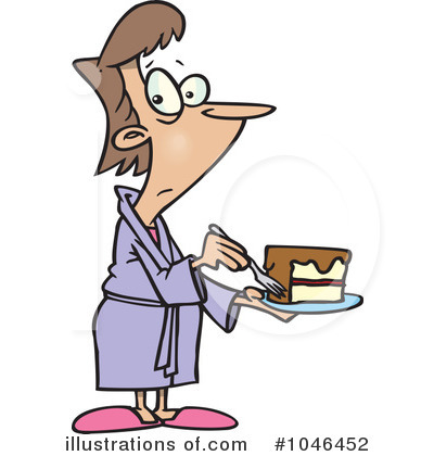 Royalty-Free (RF) Cake Clipart Illustration by toonaday - Stock Sample #1046452
