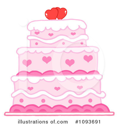 Royalty-Free (RF) Cake Clipart Illustration by Hit Toon - Stock Sample #1093691