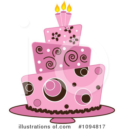 Royalty-Free (RF) Cake Clipart Illustration by Pams Clipart - Stock Sample #1094817