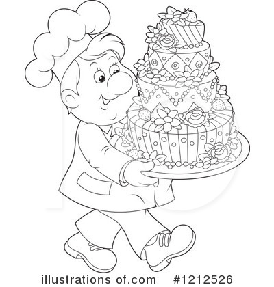 Royalty-Free (RF) Cake Clipart Illustration by Alex Bannykh - Stock Sample #1212526