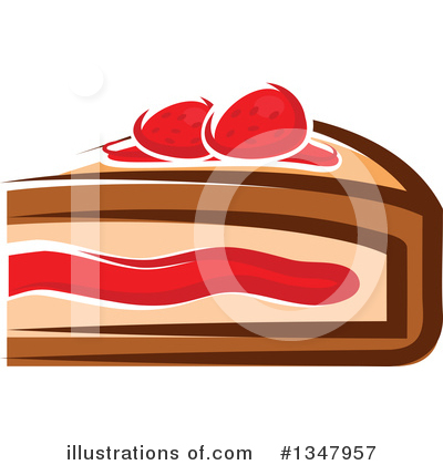 Royalty-Free (RF) Cake Clipart Illustration by Vector Tradition SM - Stock Sample #1347957