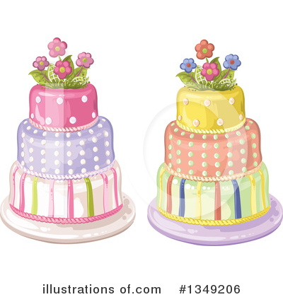 Royalty-Free (RF) Cake Clipart Illustration by merlinul - Stock Sample #1349206