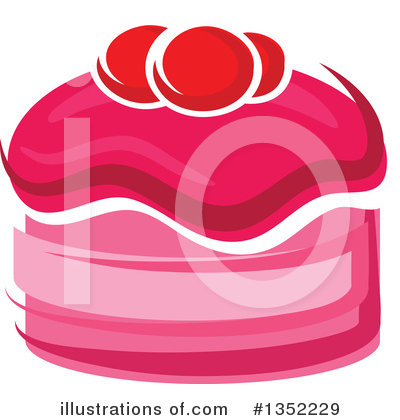 Royalty-Free (RF) Cake Clipart Illustration by Vector Tradition SM - Stock Sample #1352229