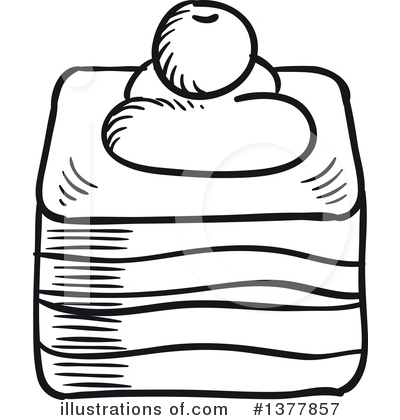 Royalty-Free (RF) Cake Clipart Illustration by Vector Tradition SM - Stock Sample #1377857