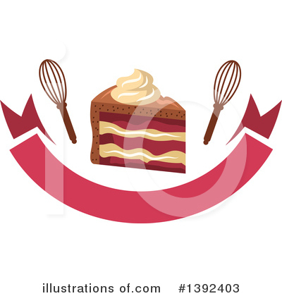 Royalty-Free (RF) Cake Clipart Illustration by Vector Tradition SM - Stock Sample #1392403