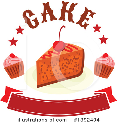Royalty-Free (RF) Cake Clipart Illustration by Vector Tradition SM - Stock Sample #1392404