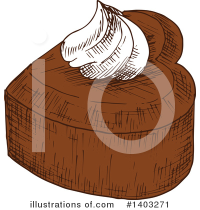 Royalty-Free (RF) Cake Clipart Illustration by Vector Tradition SM - Stock Sample #1403271