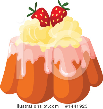 Royalty-Free (RF) Cake Clipart Illustration by Vector Tradition SM - Stock Sample #1441923