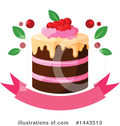 Royalty-Free (RF) Cake Clipart Illustration by Vector Tradition SM - Stock Sample #1443513