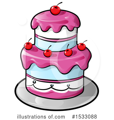 Royalty-Free (RF) Cake Clipart Illustration by Domenico Condello - Stock Sample #1533088