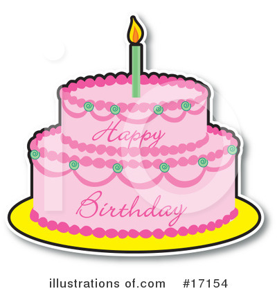 Royalty-Free (RF) Cake Clipart Illustration by Maria Bell - Stock Sample #17154