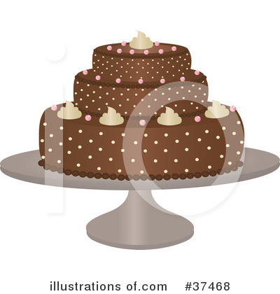 Royalty-Free (RF) Cake Clipart Illustration by Melisende Vector - Stock Sample #37468