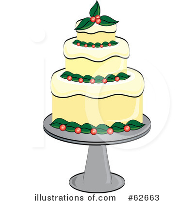 Christmas Cake Clipart #62663 by Pams Clipart