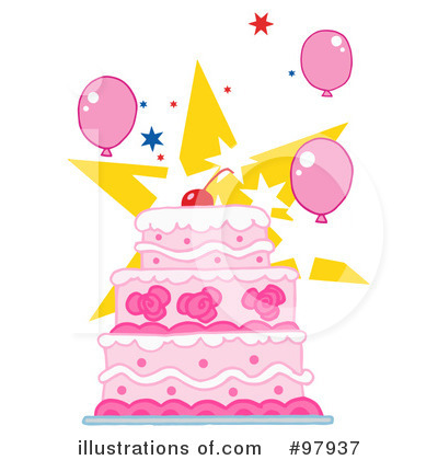 Birthday Cake Clipart #97937 by Hit Toon