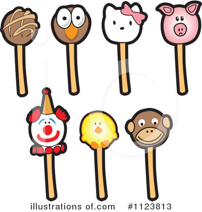Royalty-Free (RF) Cake Pop Clipart Illustration by Mascot Junction - Stock Sample #1123813