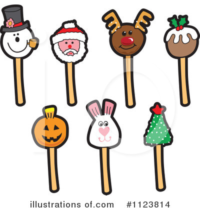 Royalty-Free (RF) Cake Pop Clipart Illustration by Mascot Junction - Stock Sample #1123814