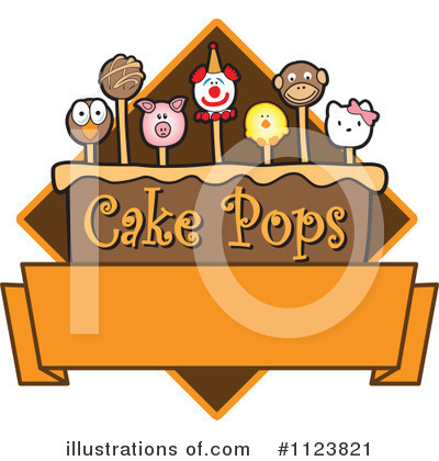 Royalty-Free (RF) Cake Pop Clipart Illustration by Mascot Junction - Stock Sample #1123821