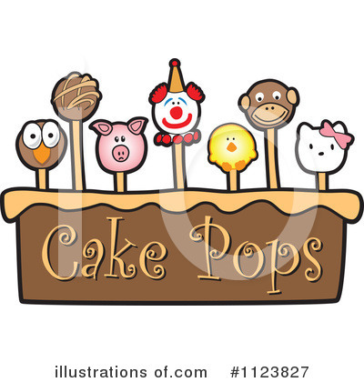 Royalty-Free (RF) Cake Pop Clipart Illustration by Mascot Junction - Stock Sample #1123827