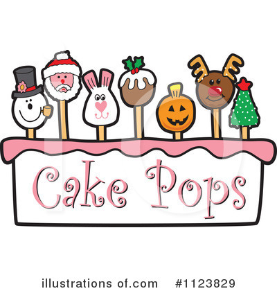 Royalty-Free (RF) Cake Pop Clipart Illustration by Mascot Junction - Stock Sample #1123829