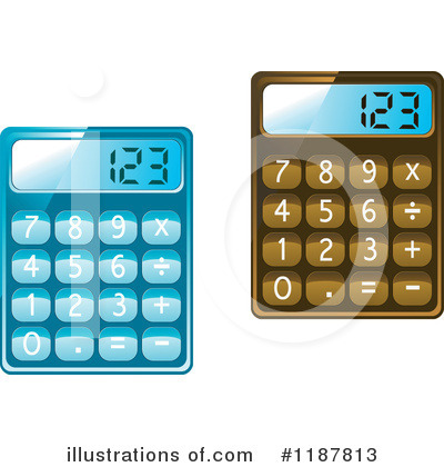 Royalty-Free (RF) Calculator Clipart Illustration by Vector Tradition SM - Stock Sample #1187813