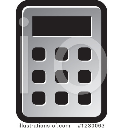 Royalty-Free (RF) Calculator Clipart Illustration by Lal Perera - Stock Sample #1230063
