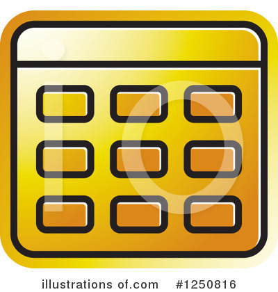 Royalty-Free (RF) Calculator Clipart Illustration by Lal Perera - Stock Sample #1250816