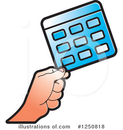 Royalty-Free (RF) Calculator Clipart Illustration by Lal Perera - Stock Sample #1250818