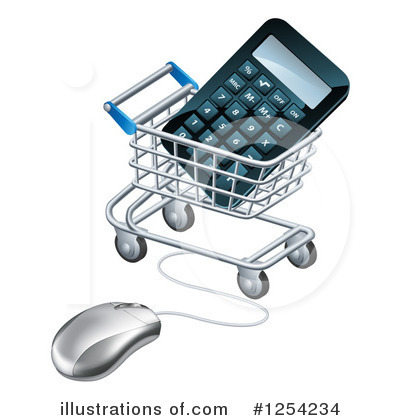 Shopping Cart Clipart #1254234 by AtStockIllustration